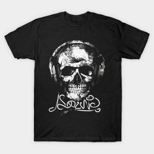 Skuls with Headphone T-Shirt